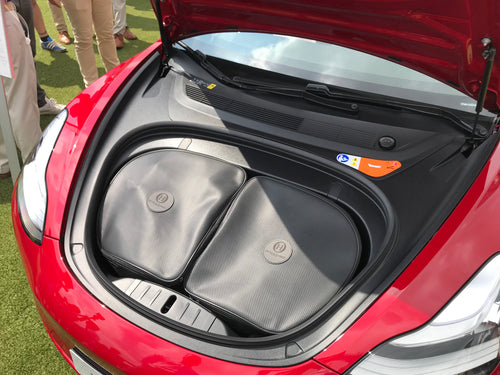 Tesla Model S 2016-heute Reisetaschen-Set Kofferraum Frunk 8